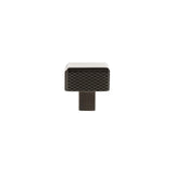 Millhouse Brass Urban Dark Bronze Eiffel Knurled Square Cabinet Knob   |  MHCK1230UDB