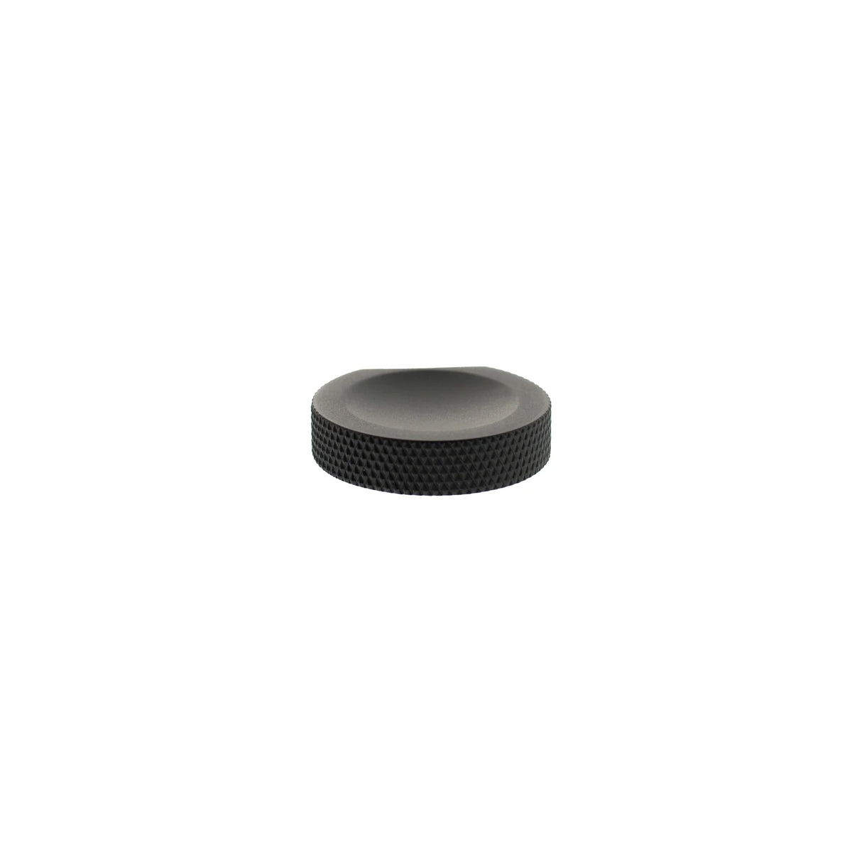Millhouse Brass Matt Black Eiffel Knurled Edge Cabinet Finger Pull   |  MHCK1338MB