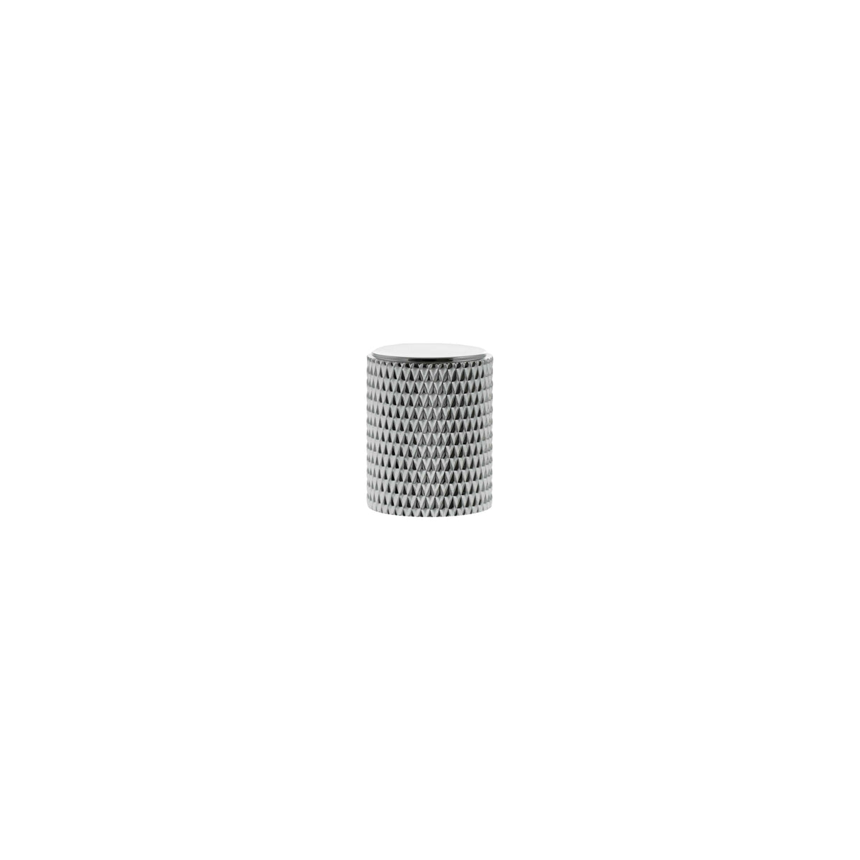 Polished Chrome Eiffel Knurled Cylinder Cabinet Knob | MHCK1420PC