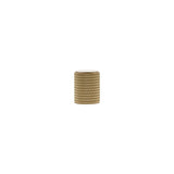 Satin Brass Eiffel Knurled Cylinder Cabinet Knob | MHCK1420SB