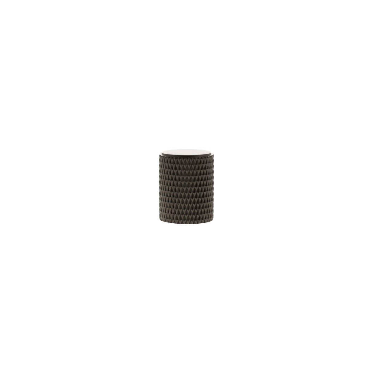 Urban Dark Bronze Eiffel Knurled Cylinder Cabinet Knob | MHCK1420UDB