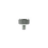 Millhouse Brass Polished Chrome Eiffel Knurled Round Cabinet Knob  |  MHCK1532PC