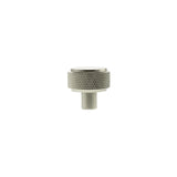 Millhouse Brass Satin Nickel Eiffel Knurled Round Cabinet Knob  |  MHCK1532SN