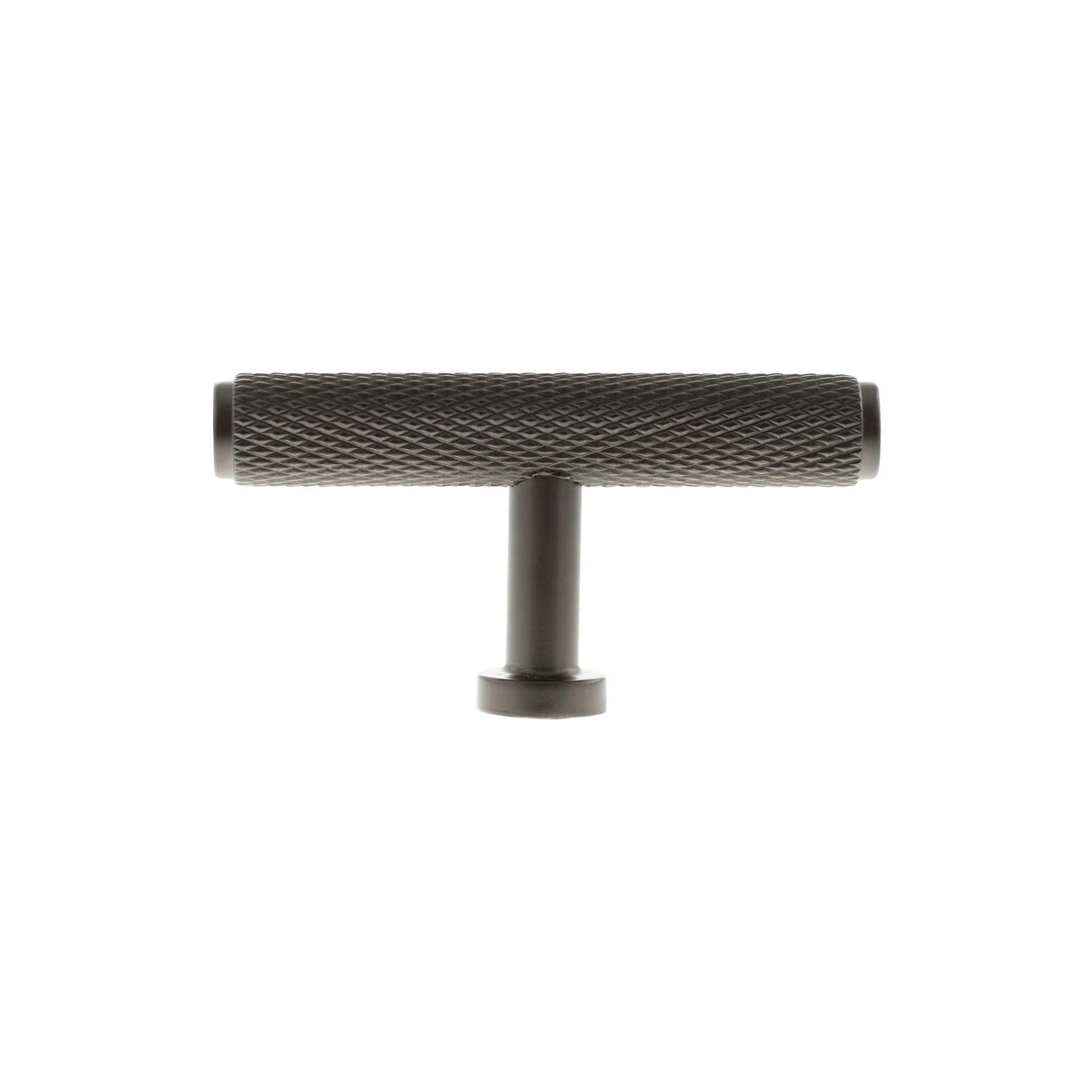 Millhouse Brass Urban Dark Bronze Eiffel Knurled T-Bar Cabinet Knob  |  MHCK1675UDB
