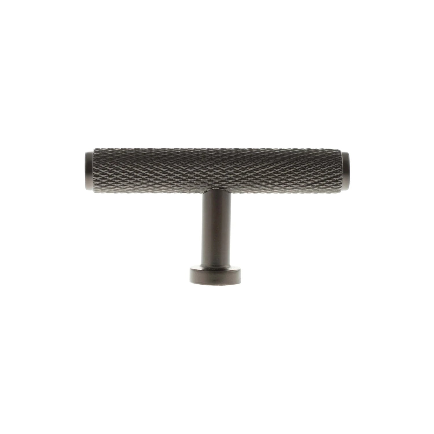 Millhouse Brass Urban Dark Bronze Eiffel Knurled T-Bar Cabinet Knob  |  MHCK1675UDB