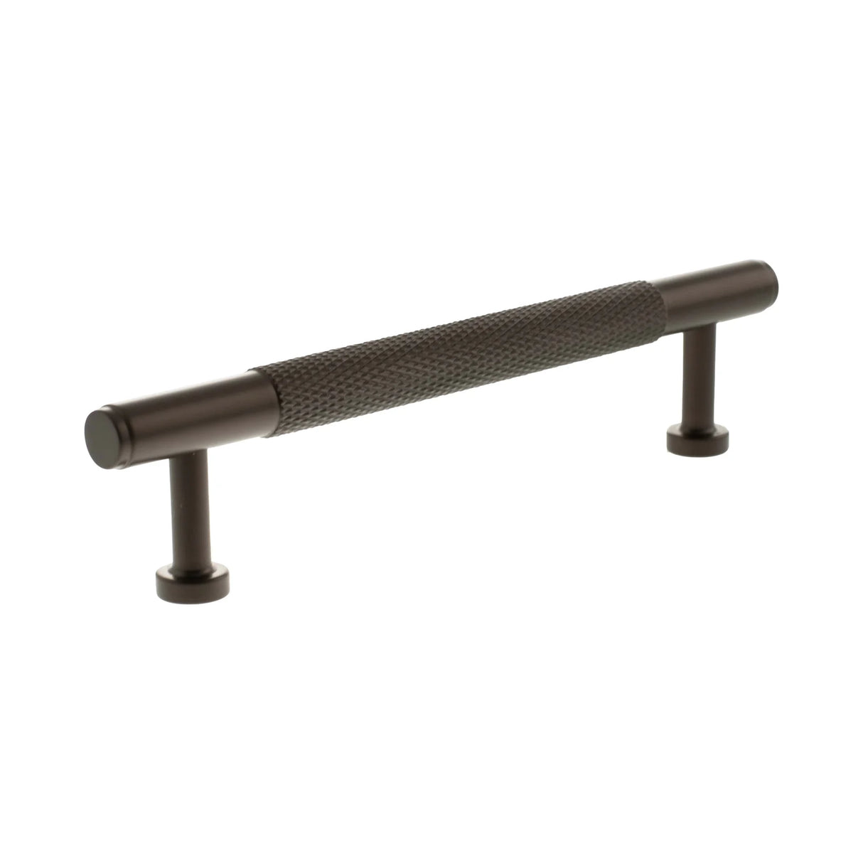 Millhouse Brass Urban Dark Bronze 128mm Eiffel Knurled T-Bar Cabinet Pull Handle  |  MHCK17128UDB