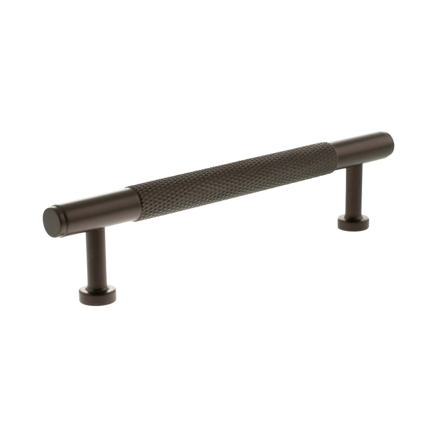 Millhouse Brass Urban Dark Bronze 128mm Eiffel Knurled T-Bar Cabinet Pull Handle  |  MHCK17128UDB