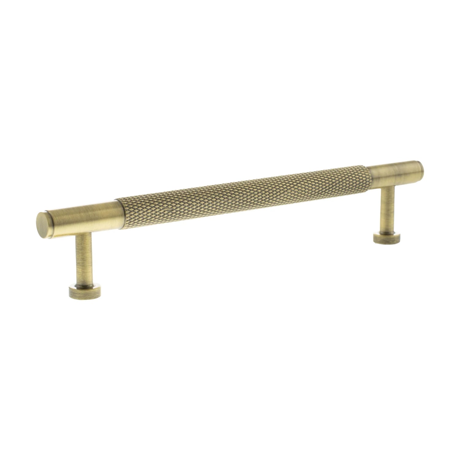 Millhouse Brass Antique Brass 160mm Eiffel Knurled T-Bar Cabinet Pull Handle  |  MHCK17160AB