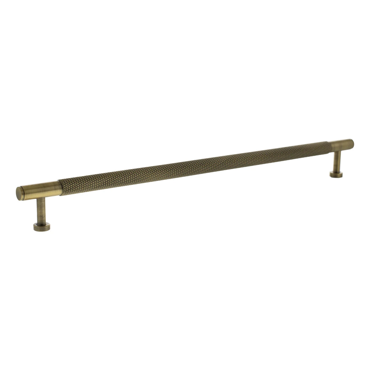 Millhouse Brass Antique Brass 320mm Eiffel Knurled T-Bar Cabinet Pull Handle  |  MHCK17320AB