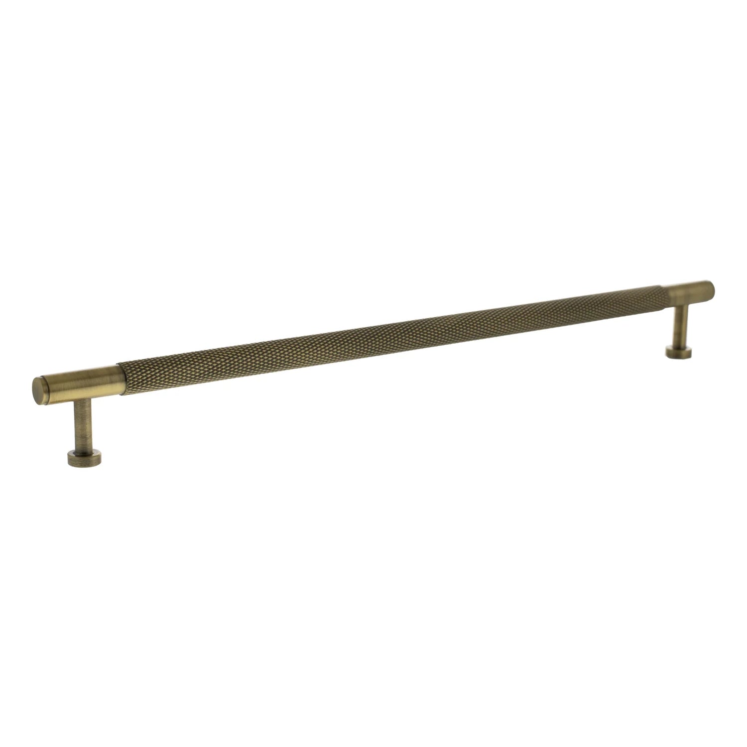 Millhouse Brass Antique Brass 320mm Eiffel Knurled T-Bar Cabinet Pull Handle  |  MHCK17320AB