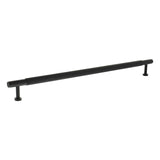 Millhouse Brass Matt Black 320mm Eiffel Knurled T-Bar Cabinet Pull Handle  |  MHCK17320MB