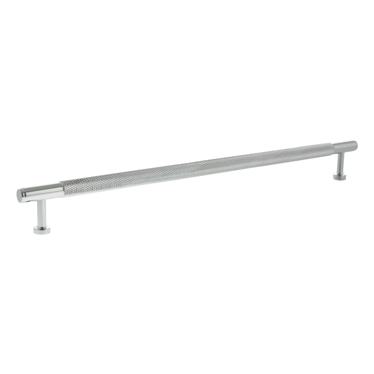 Millhouse Brass Polished Chrome 320mm Eiffel Knurled T-Bar Cabinet Pull Handle  |  MHCK17320PC