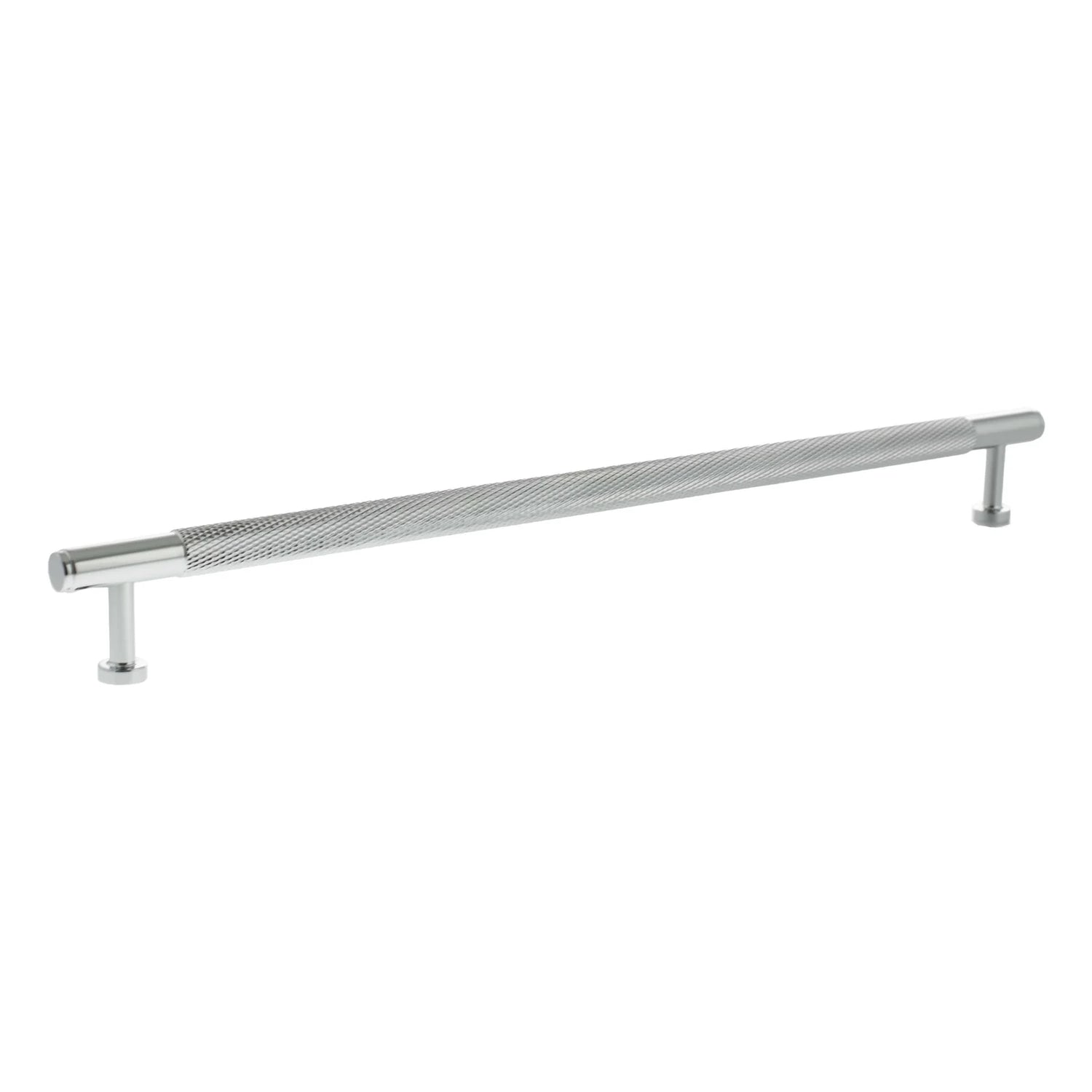 Millhouse Brass Polished Chrome 320mm Eiffel Knurled T-Bar Cabinet Pull Handle  |  MHCK17320PC