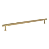 Millhouse Brass Satin Brass 320mm Eiffel Knurled T-Bar Cabinet Pull Handle  |  MHCK17320SB