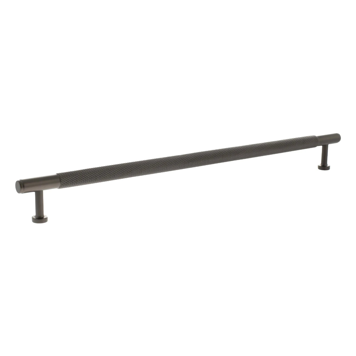Millhouse Brass Urban Dark Bronze 320mm Eiffel Knurled T-Bar Cabinet Pull Handle  |  MHCK17320UDB