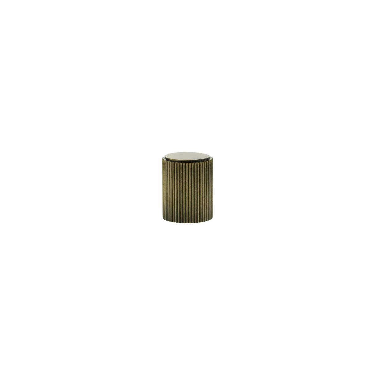 Millhouse Brass Antique Brass Battersea Linear Cylinder Cabinet Knob  |  MHCL1420AB