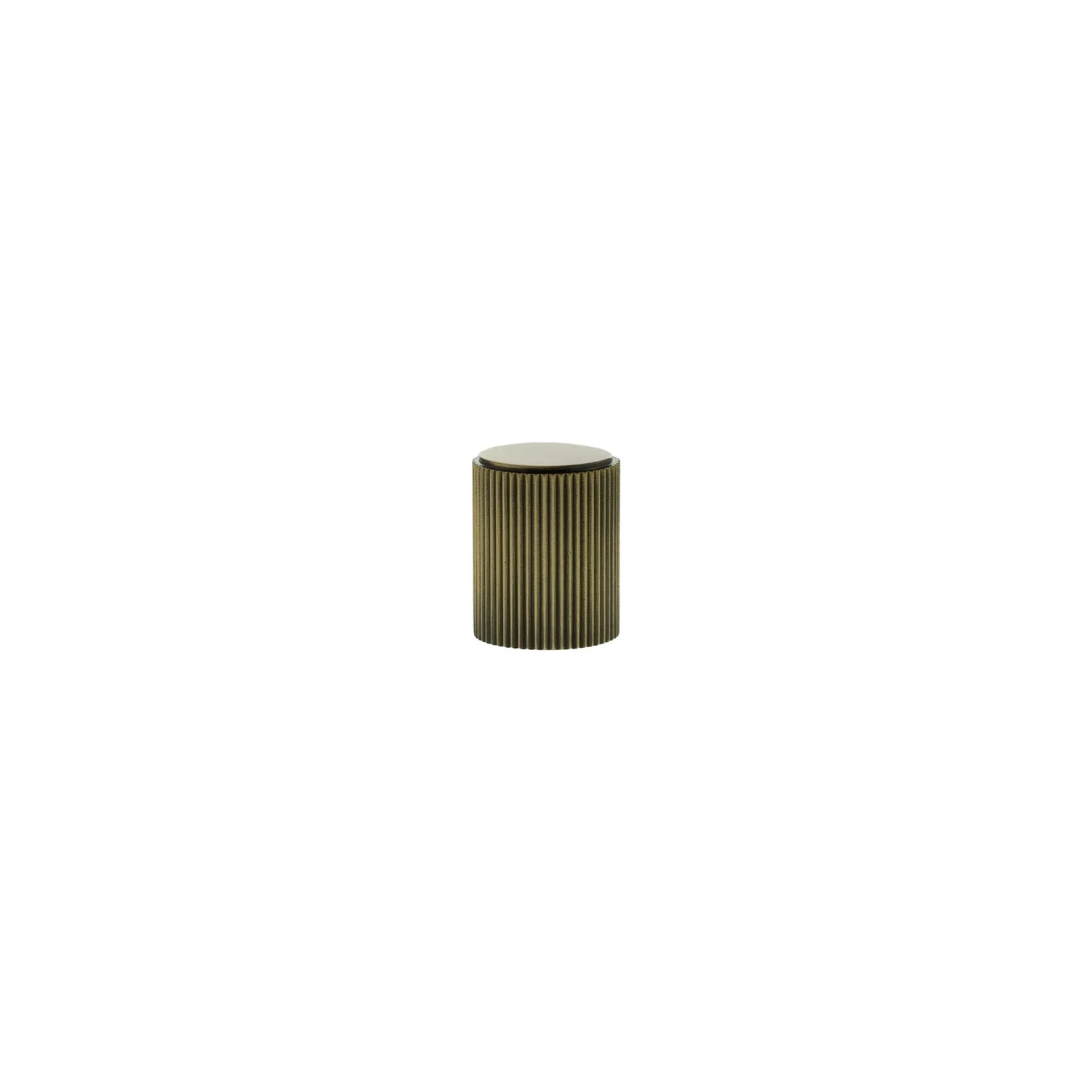 Millhouse Brass Antique Brass Battersea Linear Cylinder Cabinet Knob  |  MHCL1420AB