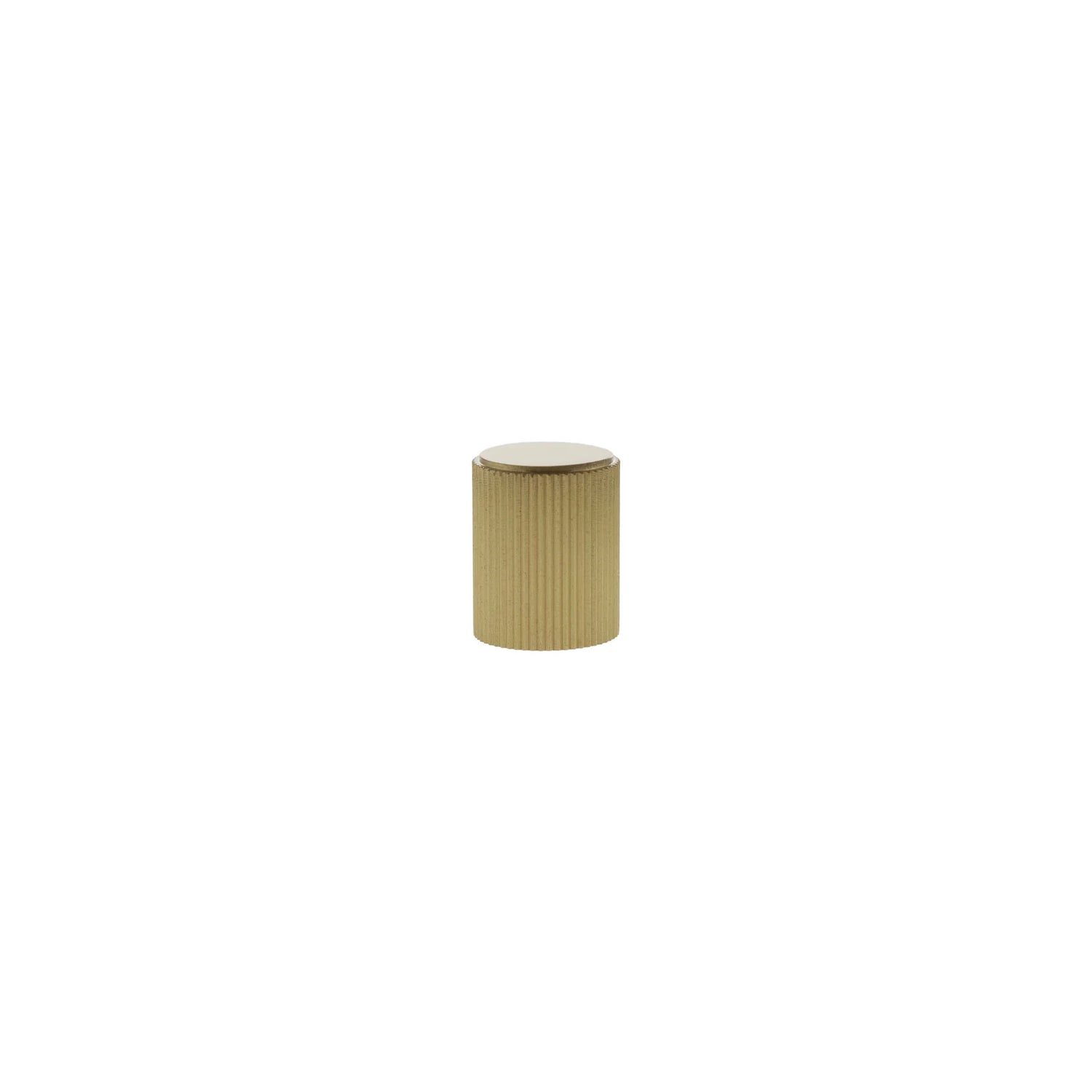 Millhouse Brass Satin Brass Battersea Linear Cylinder Cabinet Knob  |  MHCL1420SB