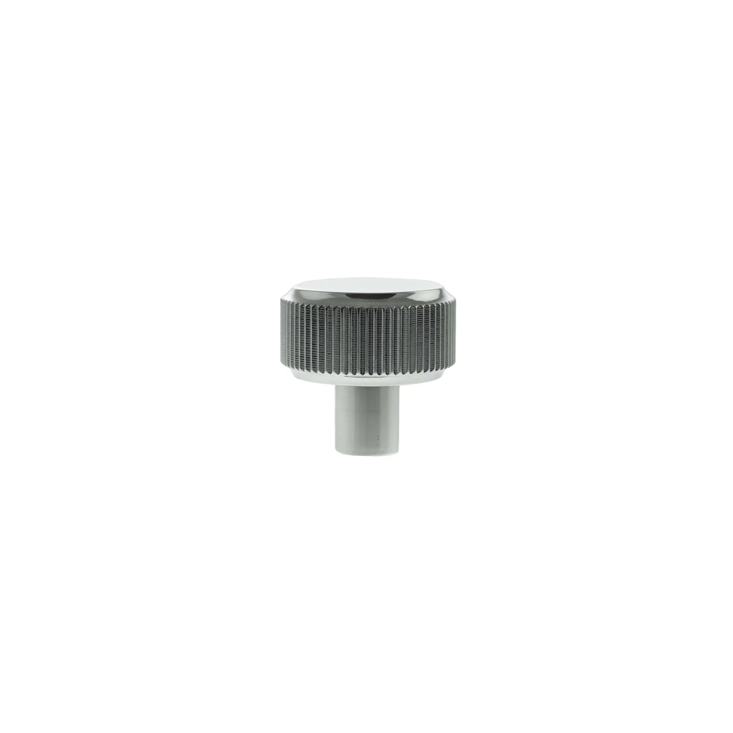 Millhouse Brass Polished Chrome Battersea Linear Round Cabinet Knob   |  MHCL1532PC