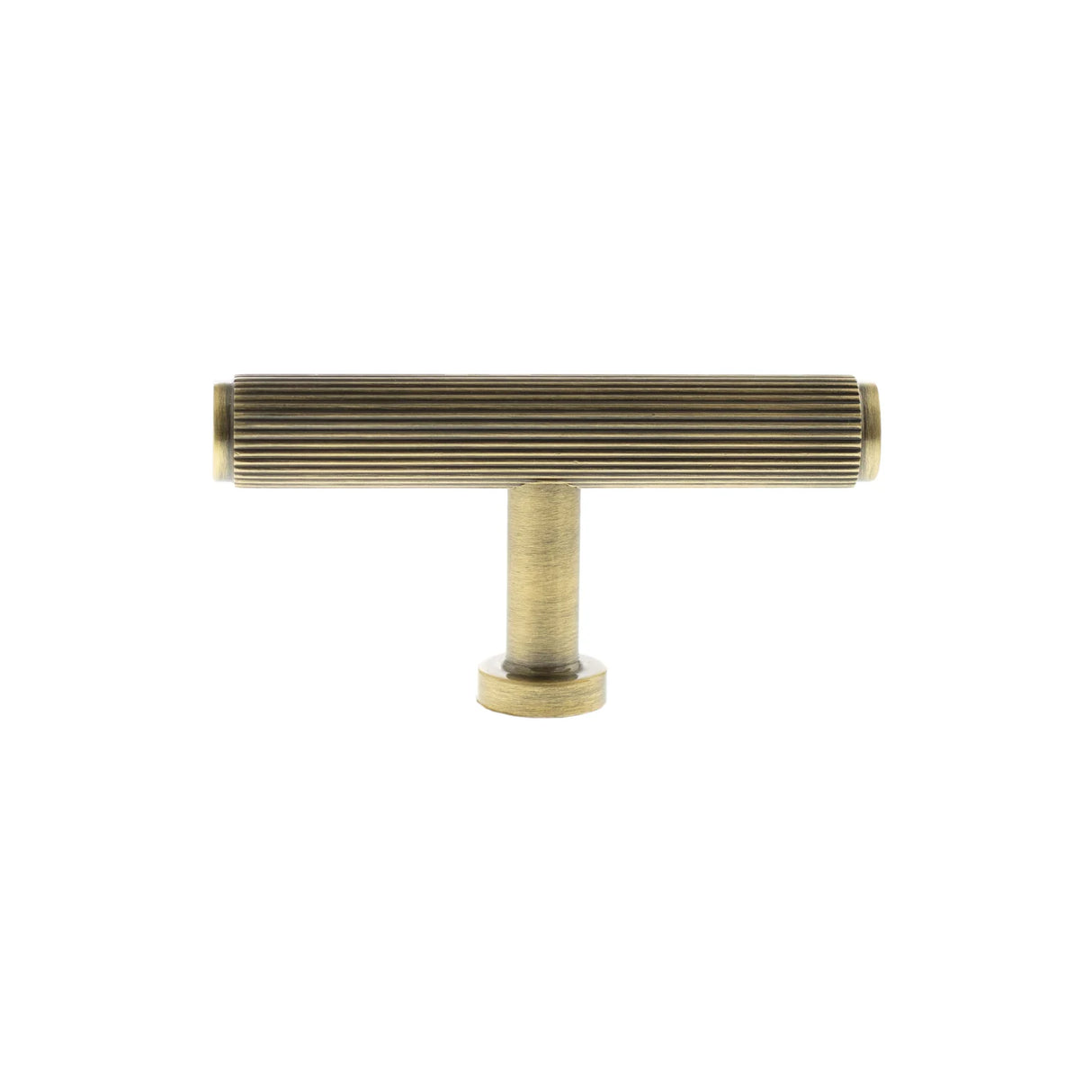 Millhouse Brass Antique Brass Battersea Linear T-Bar Cabinet Knob  |  MHCL1675AB
