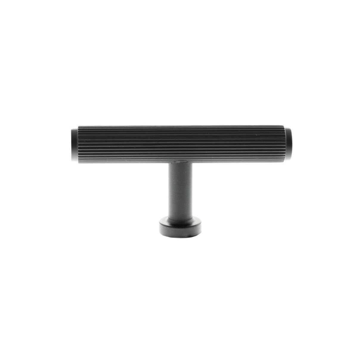 Millhouse Brass Matt Black Battersea Linear T-Bar Cabinet Knob  |  MHCL1675MB