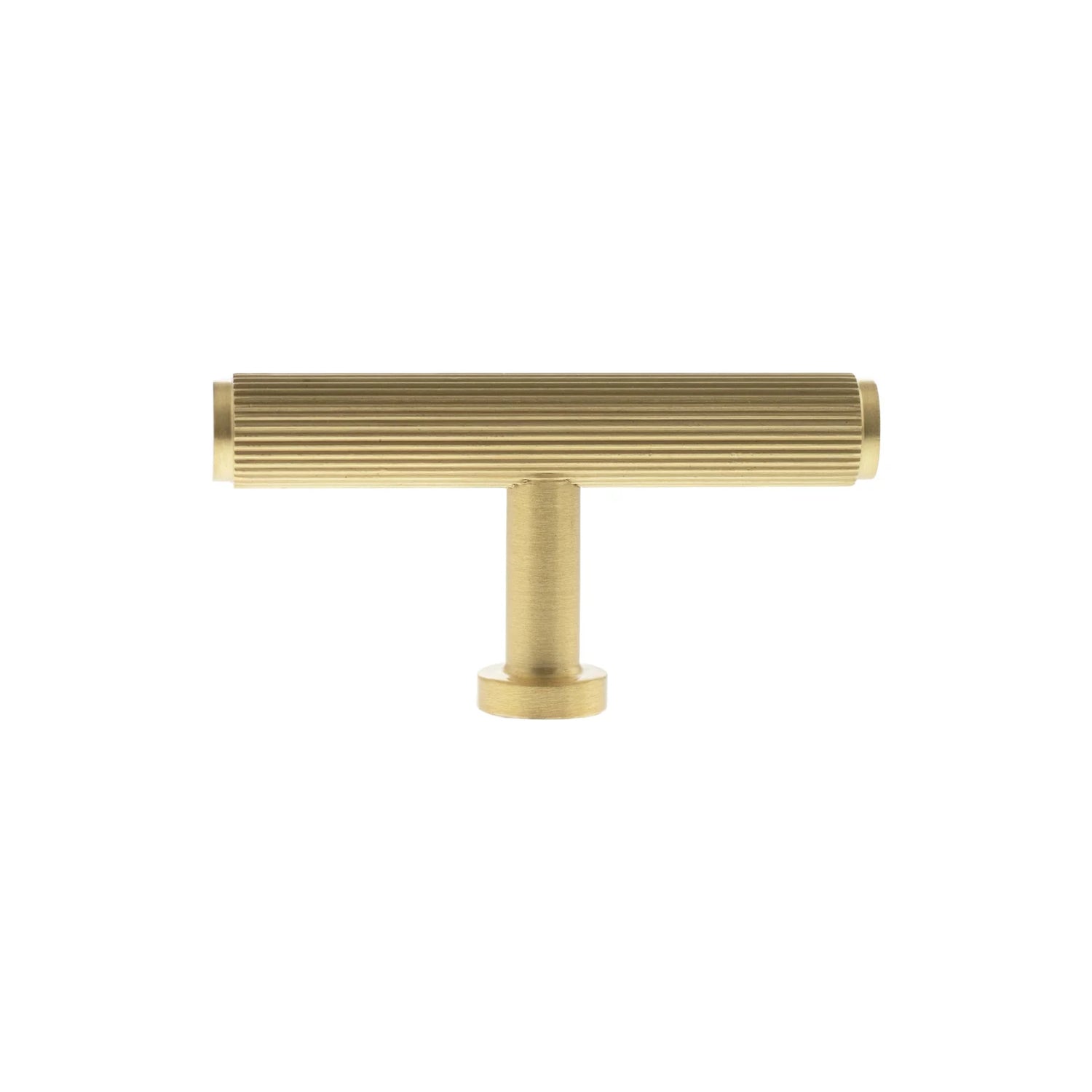 Millhouse Brass Satin Brass Battersea Linear T-Bar Cabinet Knob  |  MHCL1675SB