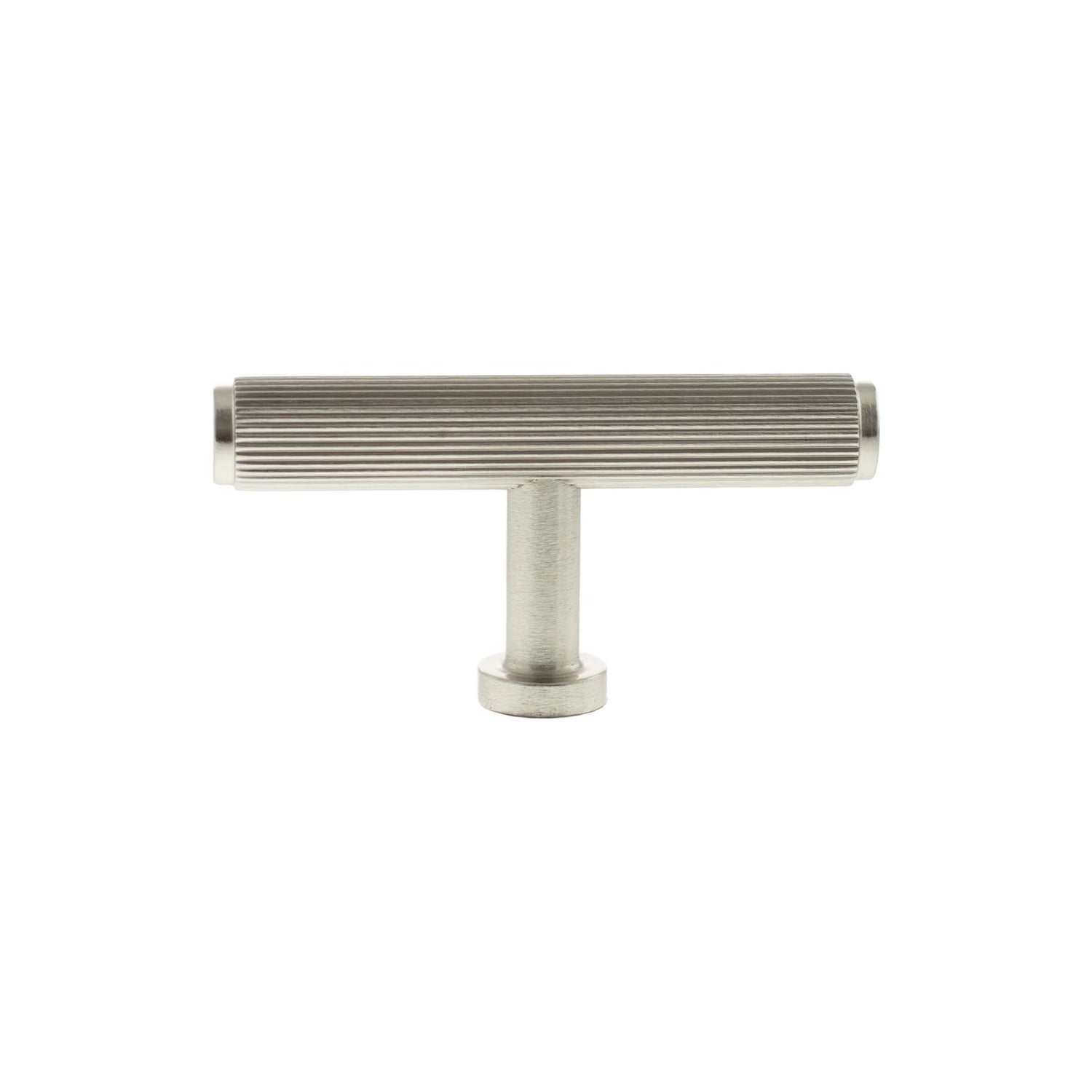 Millhouse Brass Satin Nickel Battersea Linear T-Bar Cabinet Knob  |  MHCL1675SN