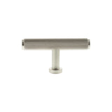 Millhouse Brass Satin Nickel Battersea Linear T-Bar Cabinet Knob  |  MHCL1675SN