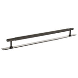 Millhouse Brass Urban Dark Bronze 320mm Battersea Linear T-Bar Cabinet Pull Handle on Backplate  |  MHCLB17320UDB