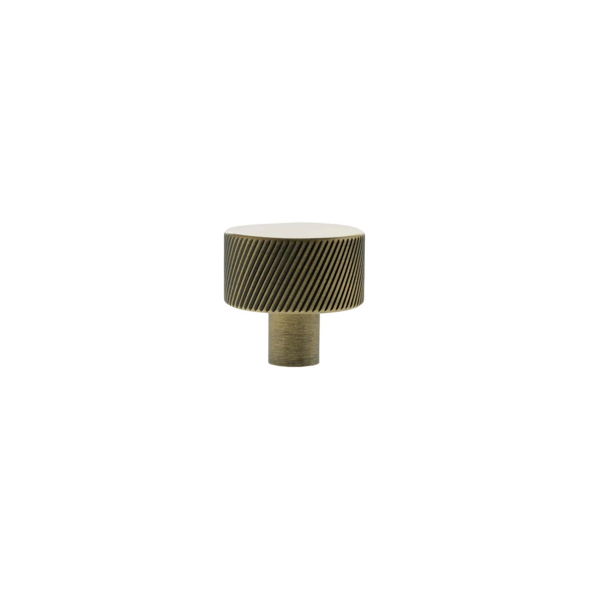 Millhouse Brass Antique Brass Paddington Spiral Round Cabinet Knob  |  MHCS1532AB