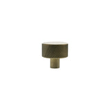 Millhouse Brass Antique Brass Paddington Spiral Round Cabinet Knob  |  MHCS1532AB