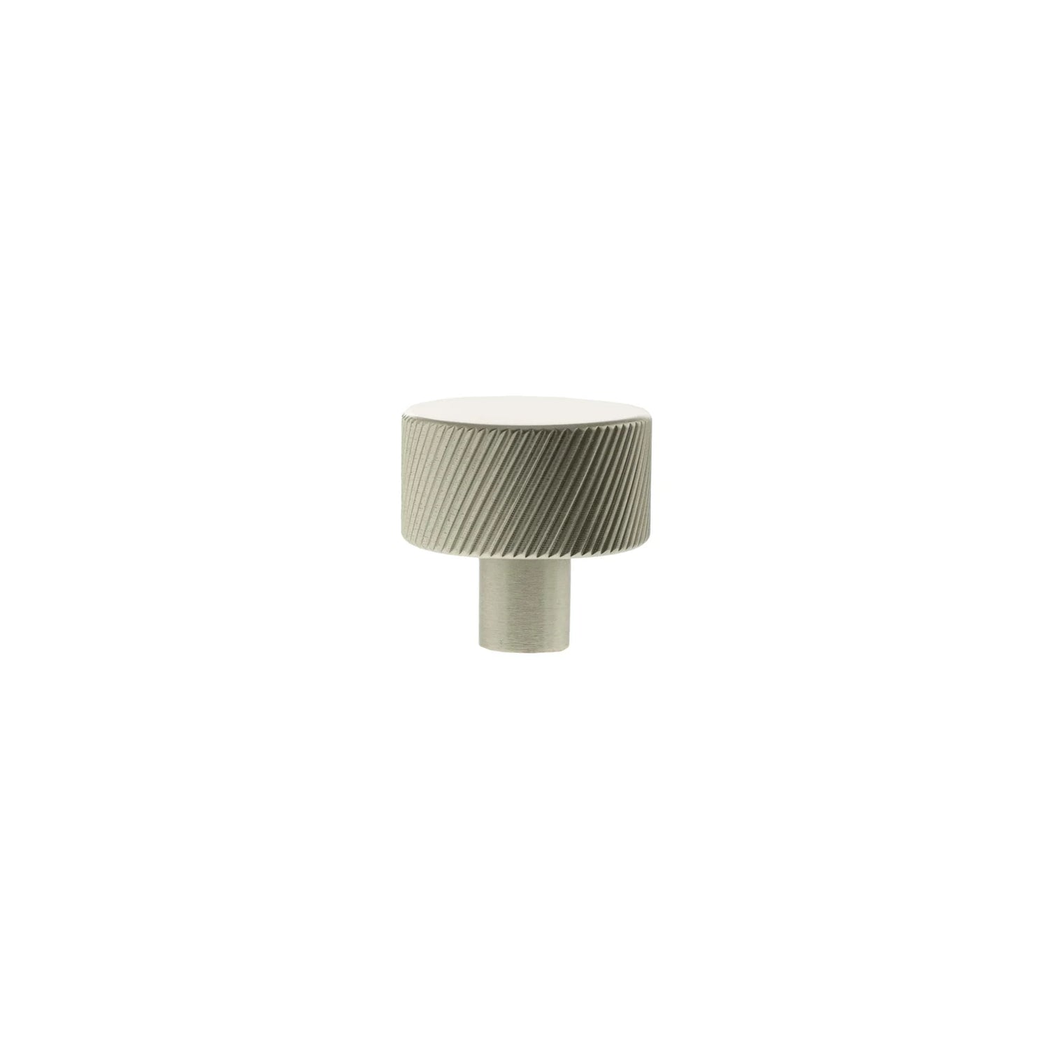 Millhouse Brass Satin Nickel Paddington Spiral Round Cabinet Knob  |  MHCS1532SN