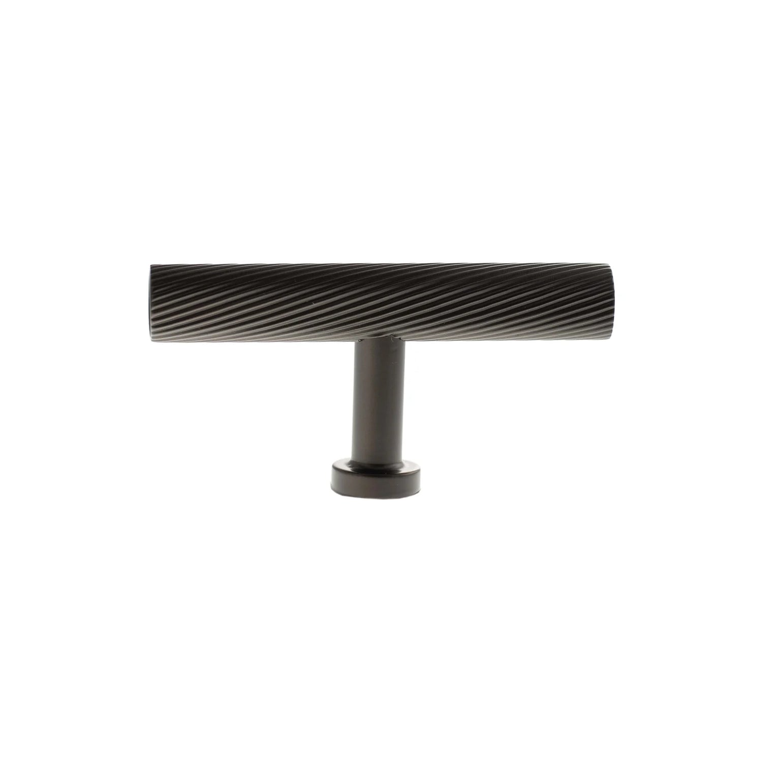 Millhouse Brass Urban Dark Bronze Paddington Spiral T-Bar Cabinet Knob  |  MHCS1675UDB