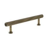 Millhouse Brass Antique Brass 128mm Paddington Spiral T-Bar Cabinet Pull Handle  |  MHCS17128AB