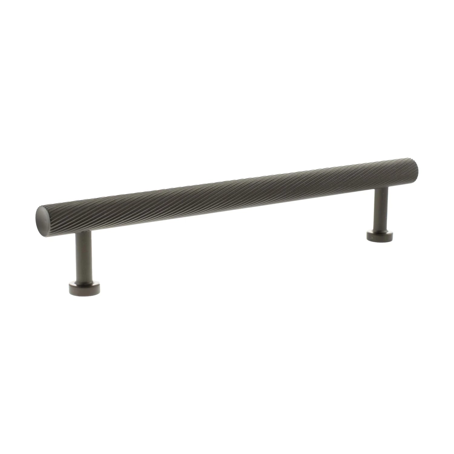 Millhouse Brass Urban Dark Bronze 160mm Paddington Spiral T-Bar Cabinet Pull Handle  |  MHCS17160UDB