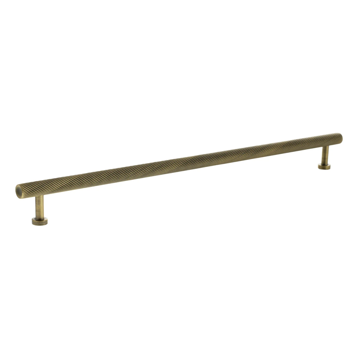 Millhouse Brass Antique Brass 320mm Paddington Spiral T-Bar Cabinet Pull Handle  |  MHCS17320AB