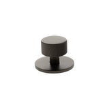 Millhouse Brass Urban Dark Bronze Paddington Spiral Round Cabinet Knob on Backplate  |  MHCSB1532UDB