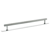 Millhouse Brass Polished Chrome 320mm Paddington Spiral T-Bar Cabinet Pull Handle on Backplate  |  MHCSB17320PC