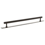 Millhouse Brass Urban Dark Bronze 320mm Paddington Spiral T-Bar Cabinet Pull Handle on Backplate  |  MHCSB17320UDB