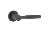 Set Millhouse Dark Bronze Mason Knurled Lever on 5mm rose | MHSR500UDB
