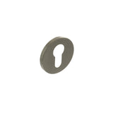 Millhouse Satin Nickel Euro Escutcheon on 5mm slimline rose | MHSRESN