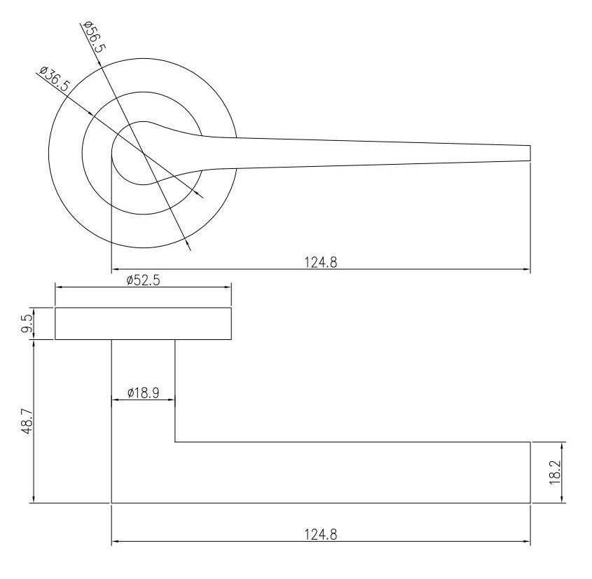 Eclipse Freestyle Matt Black Monte Bathroom Door Pack | 102x76mm (4") Hinge  |  22352