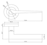 Eclipse Freestyle Matt Black Monte Bathroom Door Pack | 102x76mm (4") Hinge  |  22352