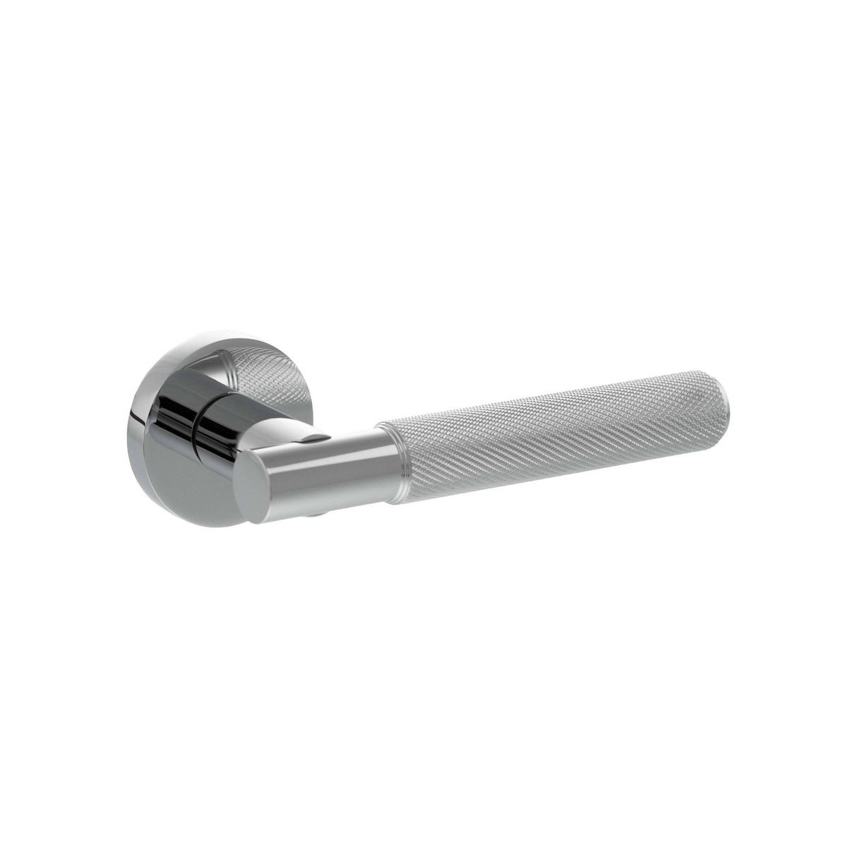 Set Polished Chrome Rosarno Knurled Lever Handle | SPR170PC