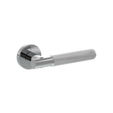 Set Polished Chrome Rosarno Knurled Lever Handle | SPR170PC