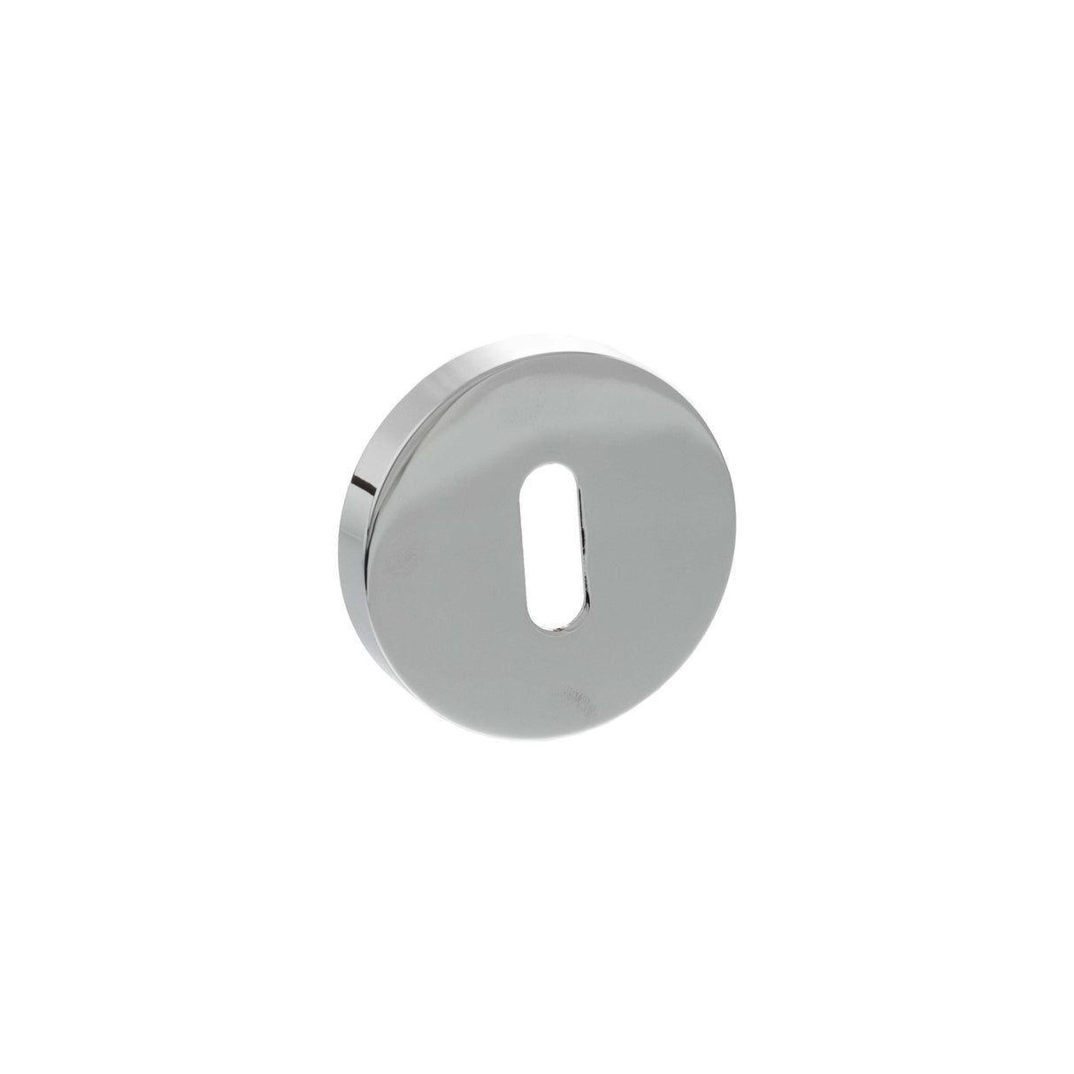 Senza Pari Polished Chrome Minimal Round Key Escutcheon | SPRESCKPC