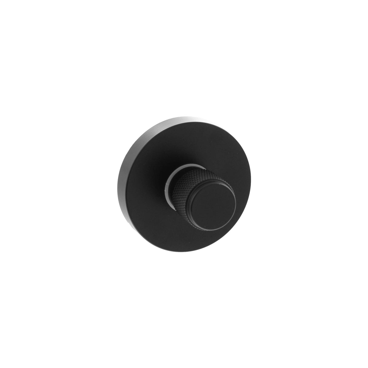 Matt Black Knurled WC Snib Turn & Release | SPRKWCMB