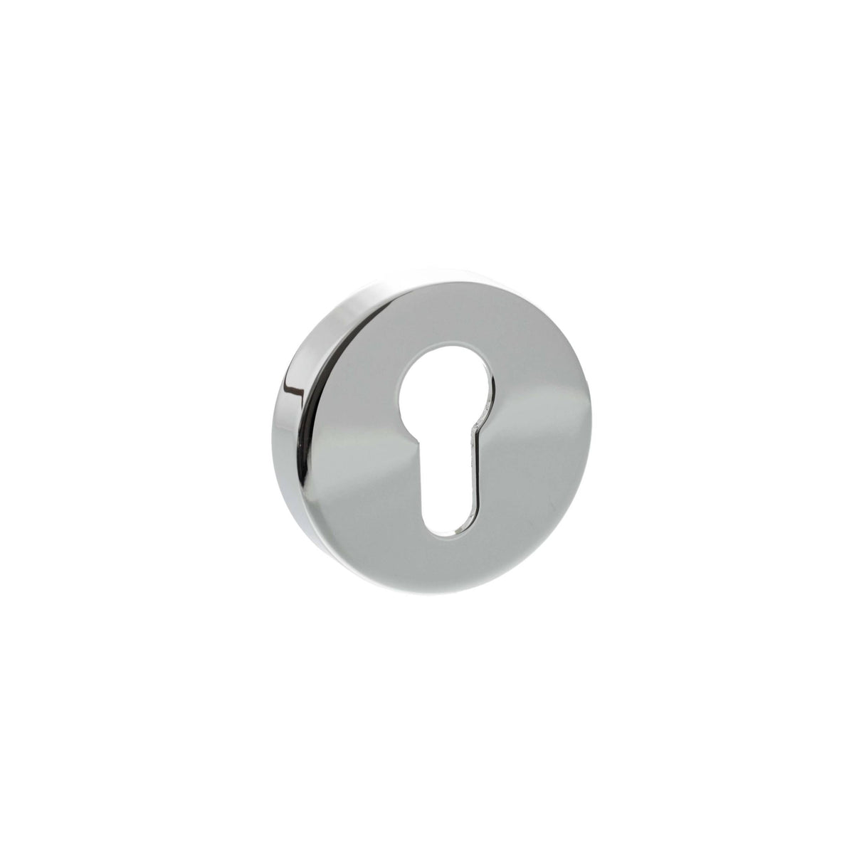 Senza Pari Polished Chrome Round Euro Escutcheon | SPROESCEPC