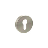 Senza Pari Satin Nickel Round Euro Escutcheon | SPROESCESN