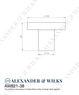 A&W Polished Nickel 30mm Hanover Hammered Cupboard Knob | AW820-30-PN